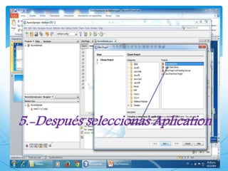 5.-Después seleccionas Aplication 
 
