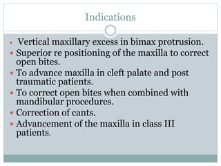 Maxillary Osteotomy Procedures
