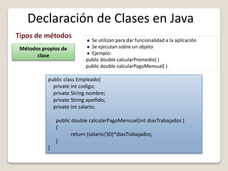 10 Curso de POO en java - métodos modificadores y analizadores | PDF