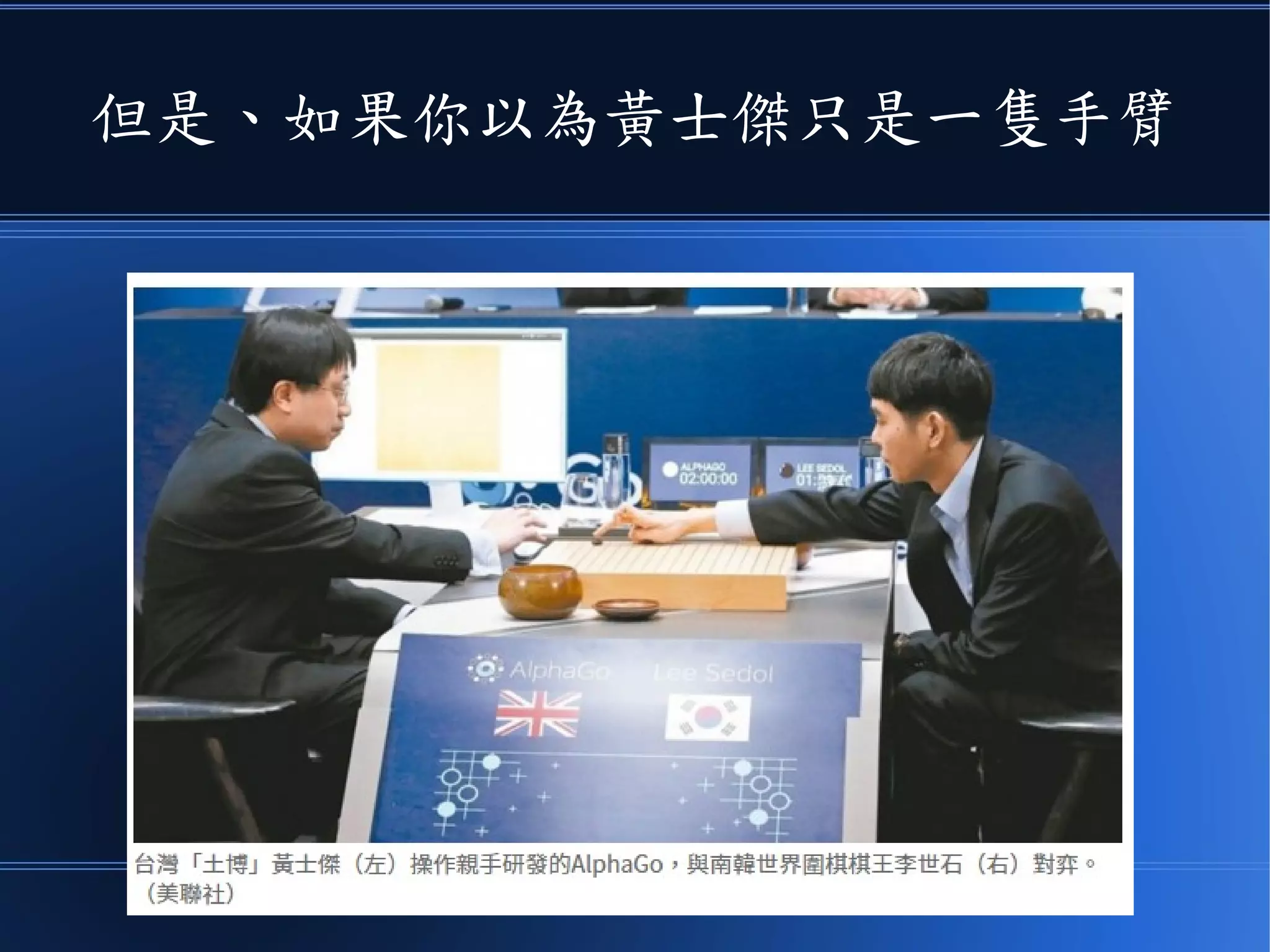 但是、如果你以為黃士傑只是一隻手臂
 