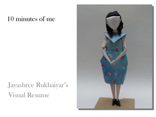 10 minutes of me




Jayashree Rukhaiyar’s
Visual Resume
 
