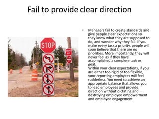 10 mistakes managers make managing people | PPTX