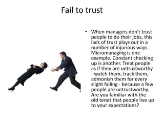10 mistakes managers make managing people | PPTX