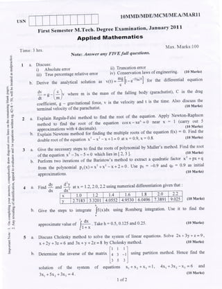 10 mmd11   applied mathematics - jan 2011