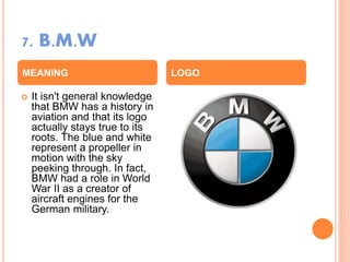 10 modern logos you didn't know have a hidden meaning | PPTX