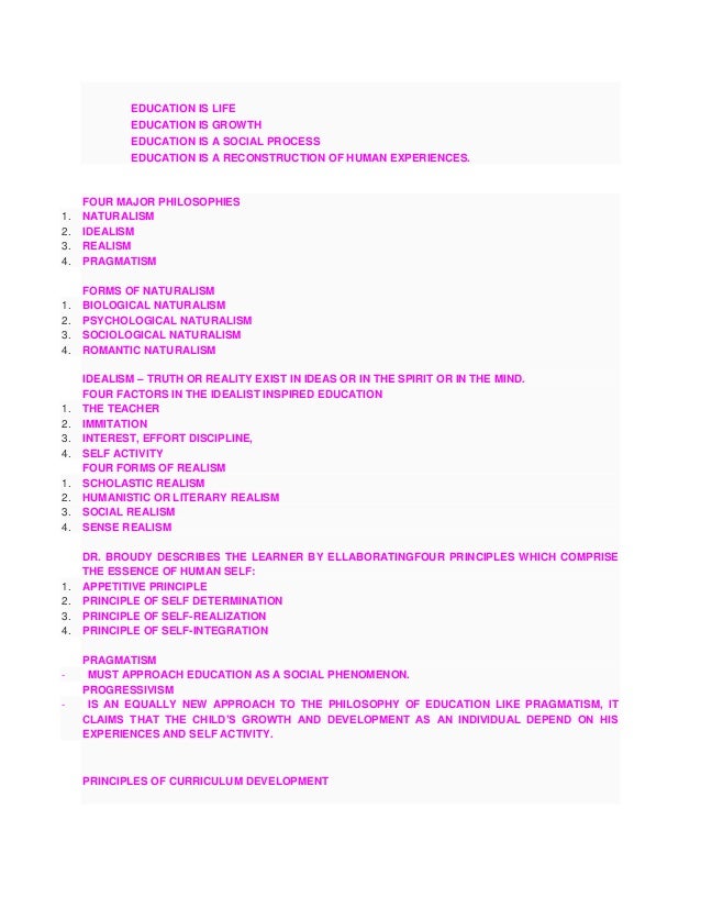 Educational philosophy picture