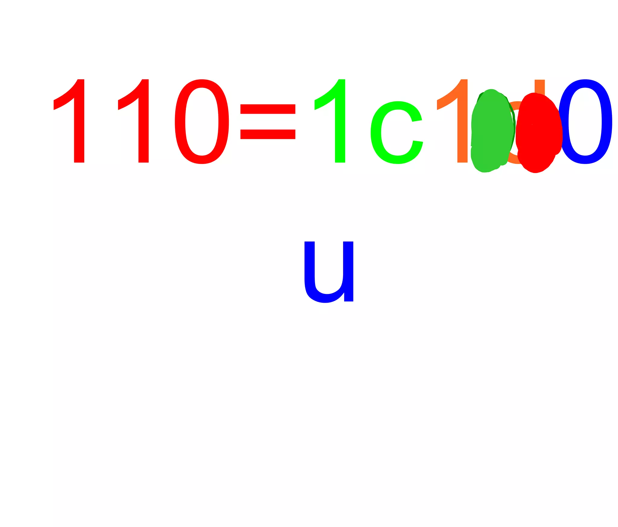 110= 1c 1d 0u 