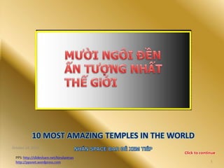 10 Most Amazing Temples In The World | PPSX