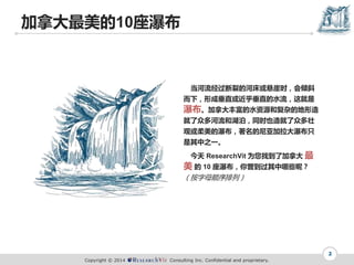 Copyright ? 2014 Consulting Inc. Confidential and proprietary.
ô10ٲ
2
ѵĺӴʱб
£γɴֱֱˮ
ٲôḻˮԴ͸ӵĵ
ڶͺͬʱҲڶ׳
ۻٲǼٲֻ
֮һ
 ResearchVit Ϊҵ˼ô 
  10 ٲЩأ
ĸ˳У
 