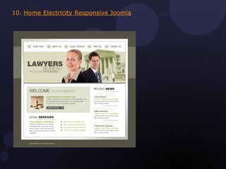 10. Home Electricity Responsive Joomla