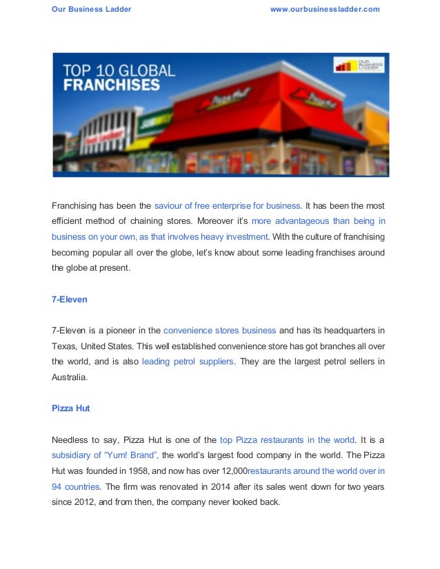 10 most popular franchises in the world