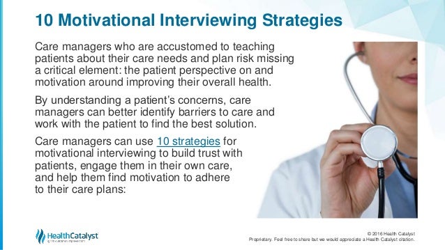 10 Motivational Interviewing Strategies for Deeper Patient Engagement…