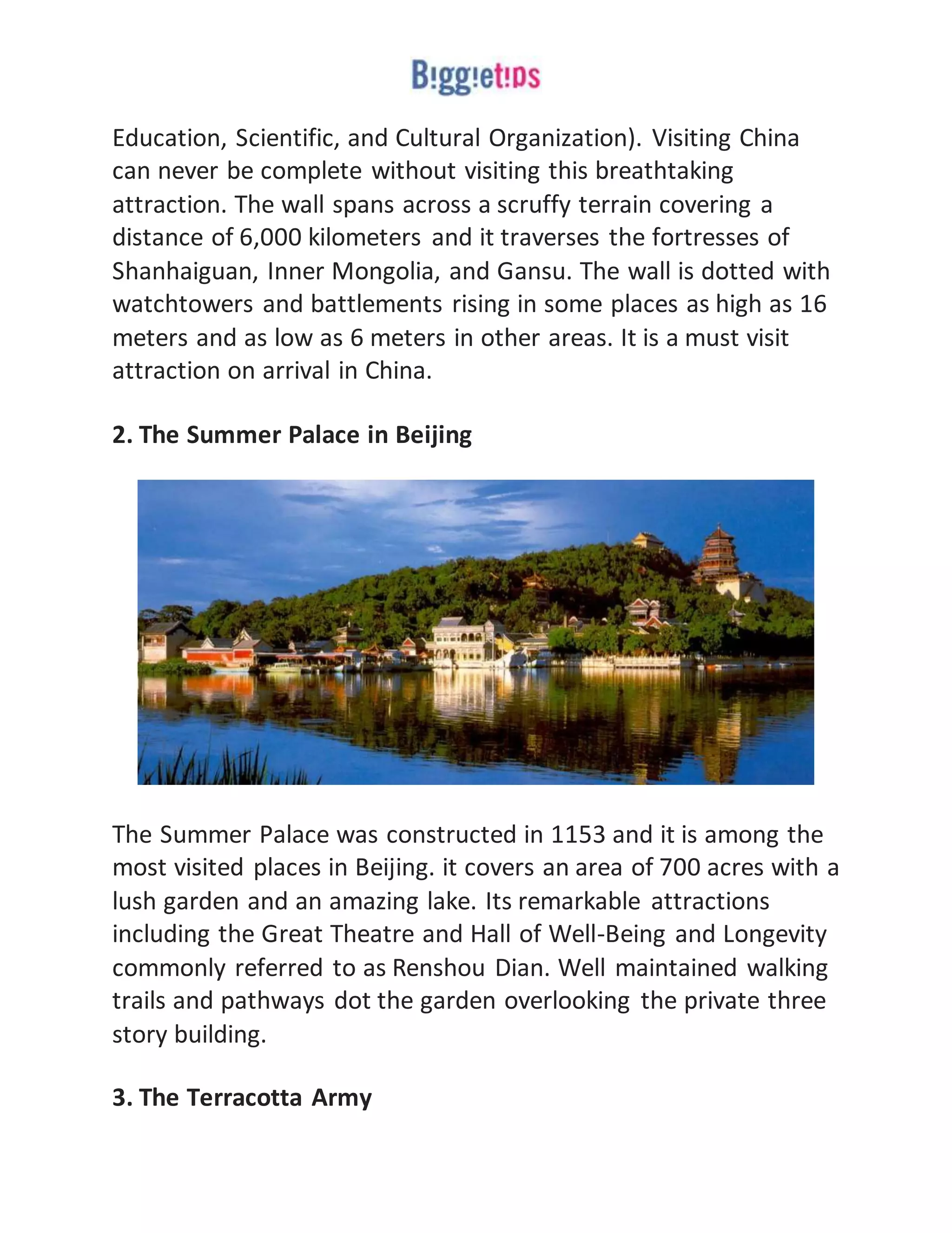 10 must visit sights in china | PDF