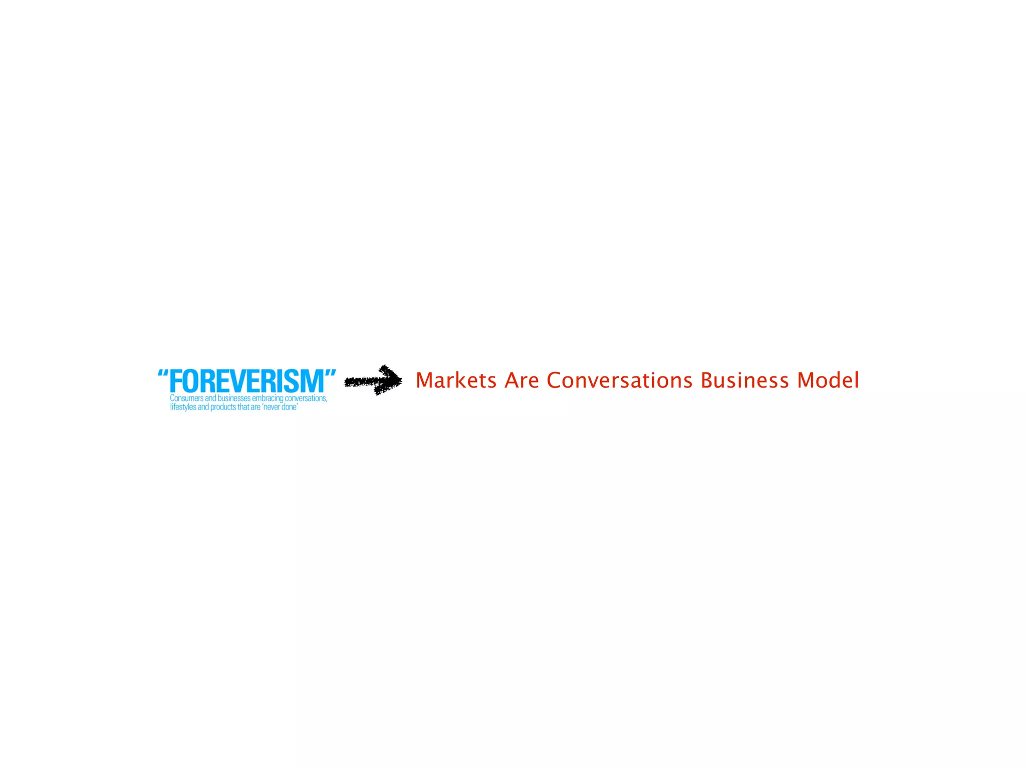 Markets Are Conversations Business Model
 