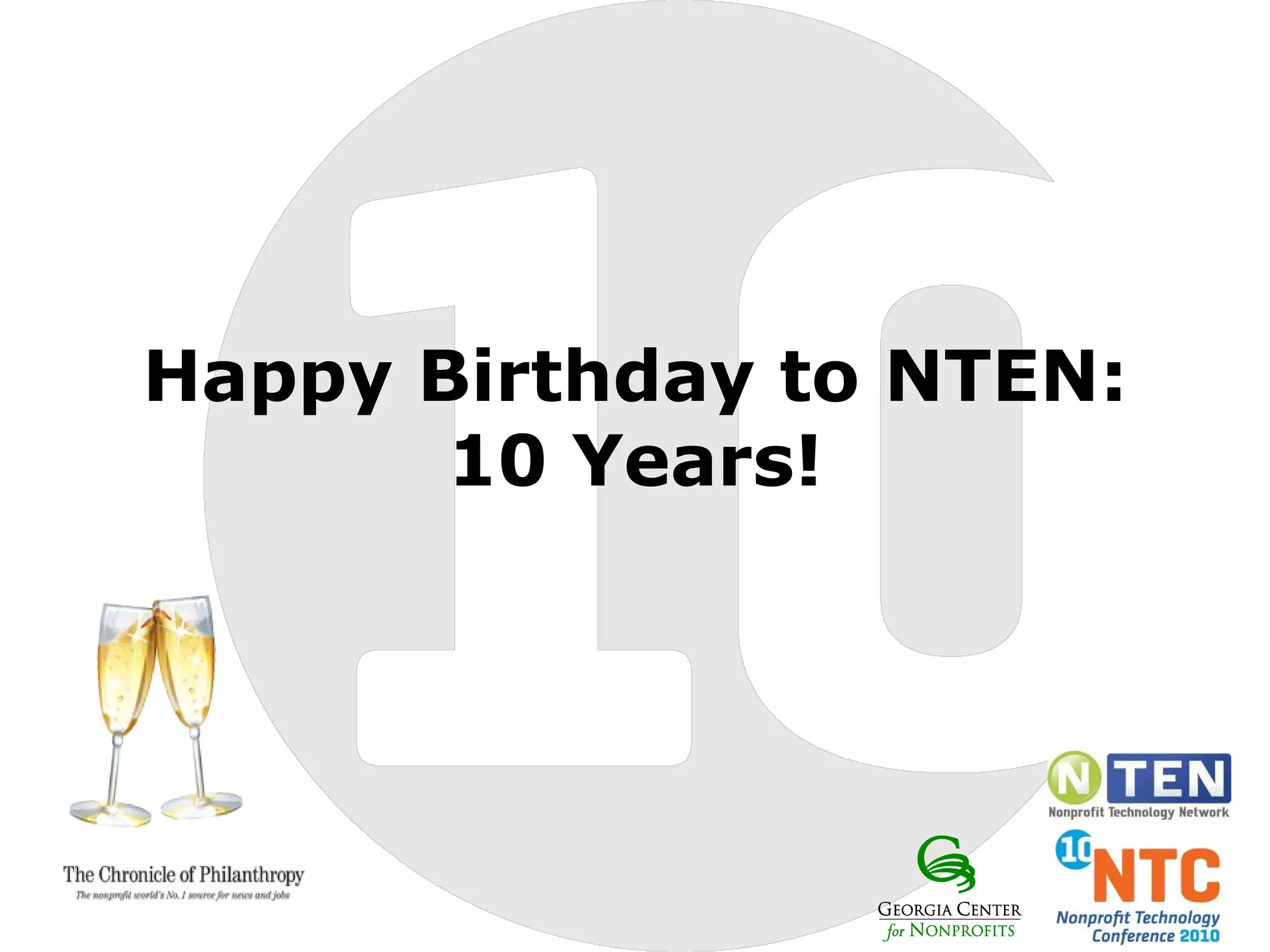 Happy Birthday to NTEN: 10 Years!