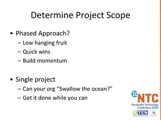 The CRM ProjectCreate a Successful EnvironmentDefine Requirements