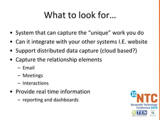 Choosing the right systemFeaturesCostEase of UseFlexibilityEase of ImplementationSustainabilityData IntegrationUsing a Partner