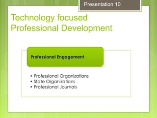 Technology focused
Professional Development
Presentation 10
 