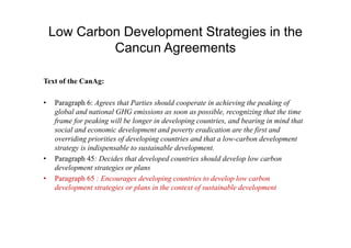 Low Carbon Energy Roadmaps