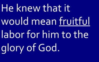 10 October 9, 2011 Philippians, Chapter 1 Verse 15 - 23