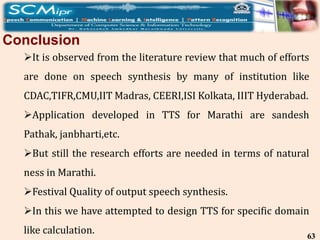 Text To Speech Synthesis System For Marathi Language Using ...