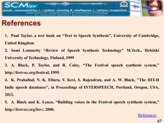 Text To Speech Synthesis System For Marathi Language Using ...