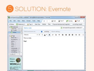 SOLUTION: Evernote5
 