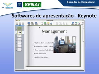 Softwares de apresentação - Keynote

 