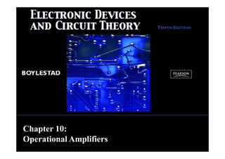 Chapter 10:
Operational Amplifiers
 
