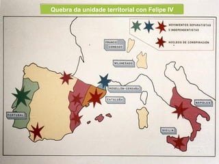 Quebra da unidade territorial con Felipe IV
 