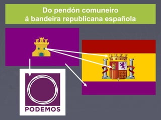 Do pendón comuneiro
á bandeira republicana española
 