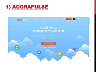 1) AGORAPULSE
 