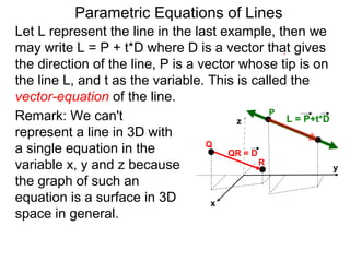 10 parametric eequations of lines | PPT