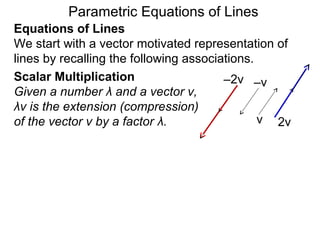 10 parametric eequations of lines | PPT