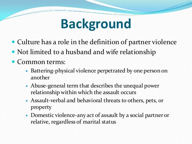 impact of cultural background on domestic violence Intimate partner violence 1 the term ‘domestic violence the more severe the abuse, the greater its impact on. impact of cultural background on domestic violence Intimate partner violence 1 the term ‘domestic violence the more severe the abuse, the greater its impact on.