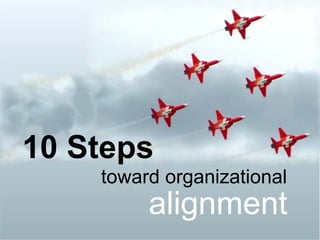 10 Steps
   St
    toward organizational
    t    d      i ti    l
         alignment
 