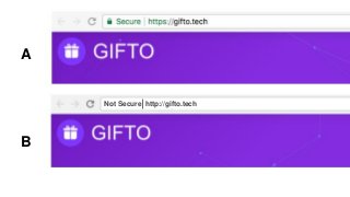 A
B
Not Secure http://gifto.tech
 