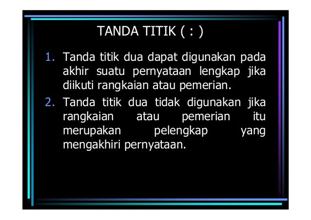 10 Penggunaan Tanda Baca