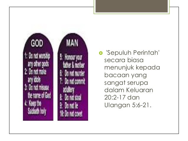10 perintah allah