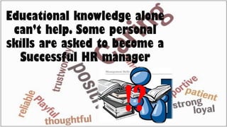 10 personal skills of a successful HR manager | PDF