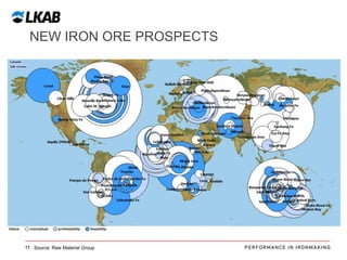 NEW IRON ORE PROSPECTS

11 Source: Raw Material Group

 