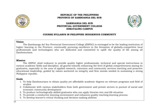 10 Philippine Indigenous Community Syllabus 2 Docx
