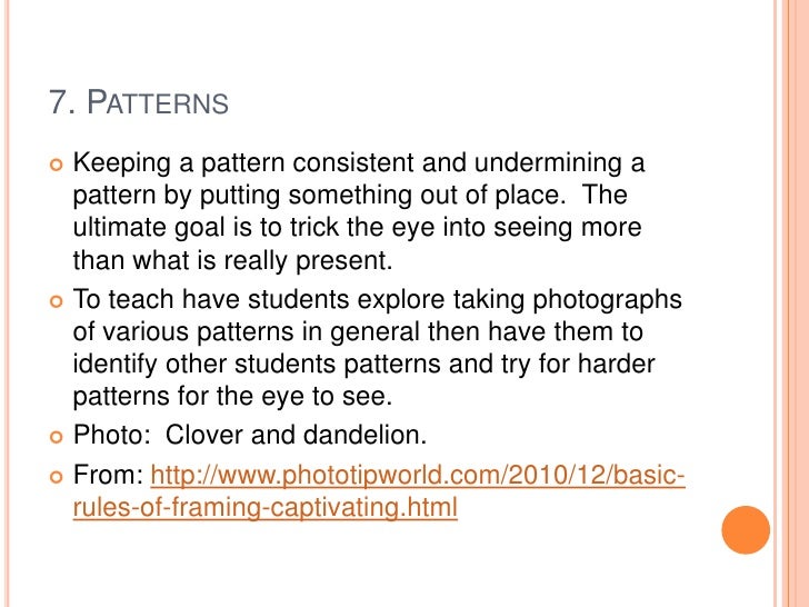 10 photographic rules of composition and framing