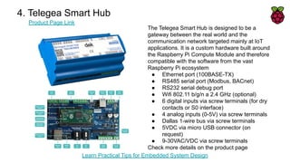 4. Telegea Smart Hub
Product Page Link
Learn Practical Tips for Embedded System Design
The Telegea Smart Hub is designed t...