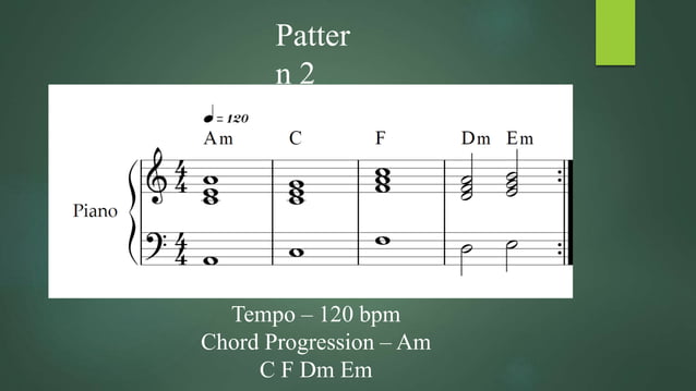 10 Powerful Piano Rhythm Patterns.pptx | Musicals | Genres
