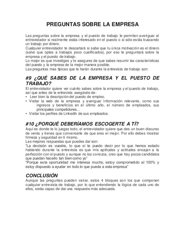 preguntas sobre la entrevista de trabajo 10 preguntas y respuestas en una entrevista de trabajo preguntas sobre la entrevista de trabajo 10 preguntas y respuestas en una entrevista de trabajo