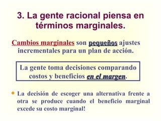 Terminos Marginales 10 principios de la economia | PPT