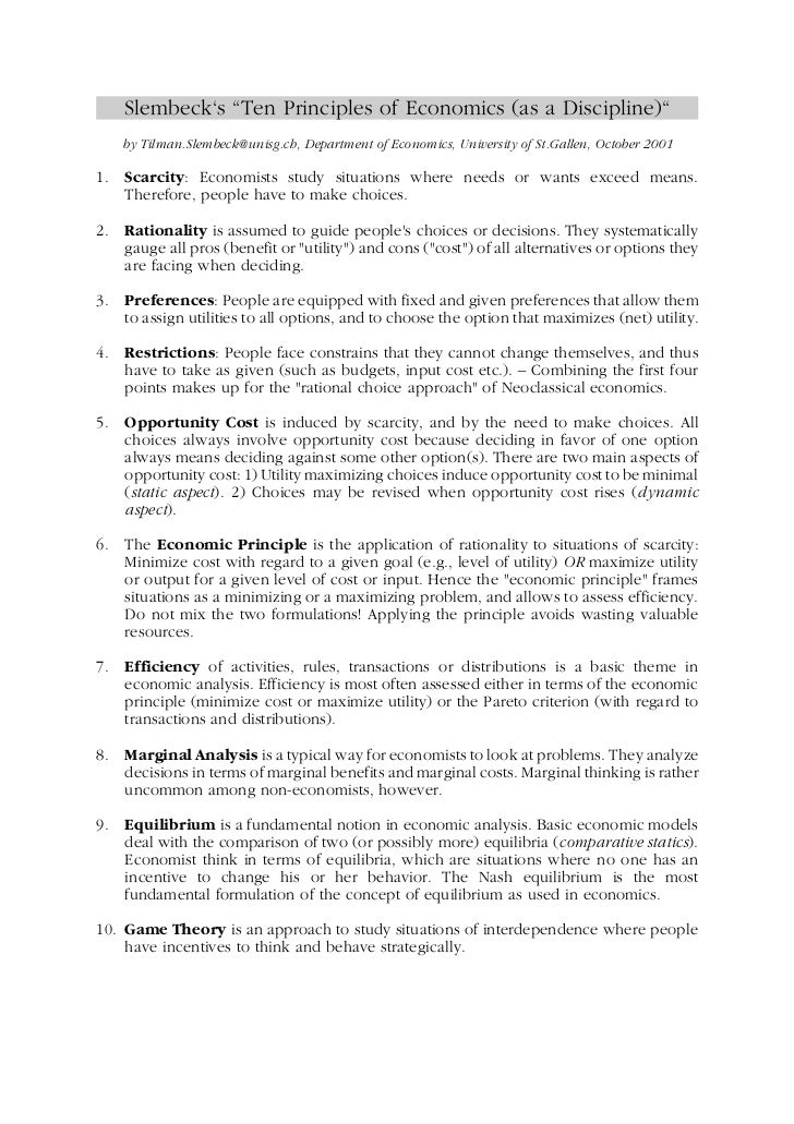 10 principles of economics 10 principles of economics