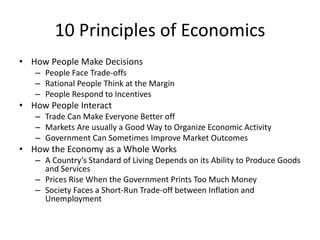 10 Principles Of Economics | Ppt
