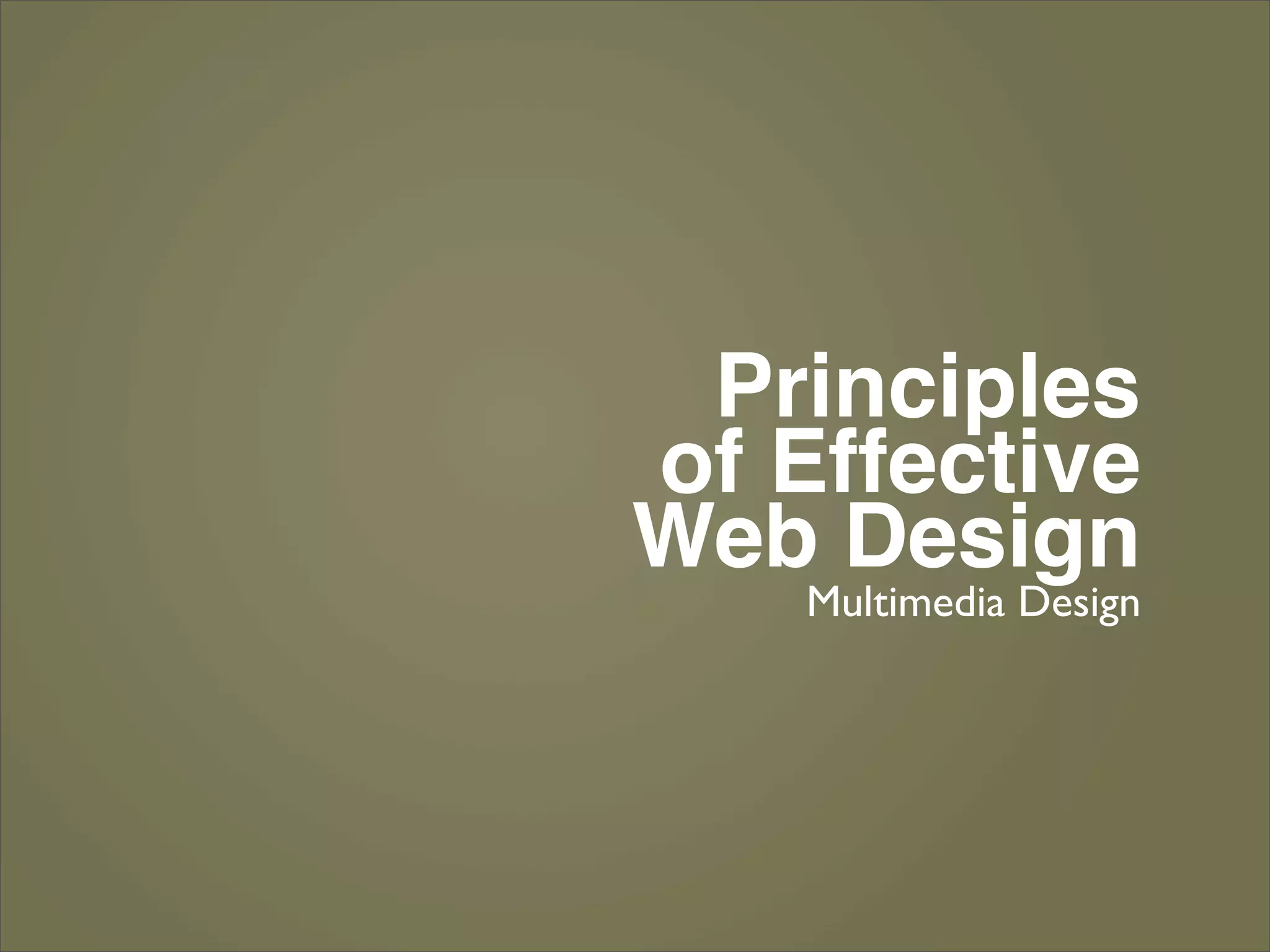 10 principles of effective web design | PDF | Internet for Beginners ...